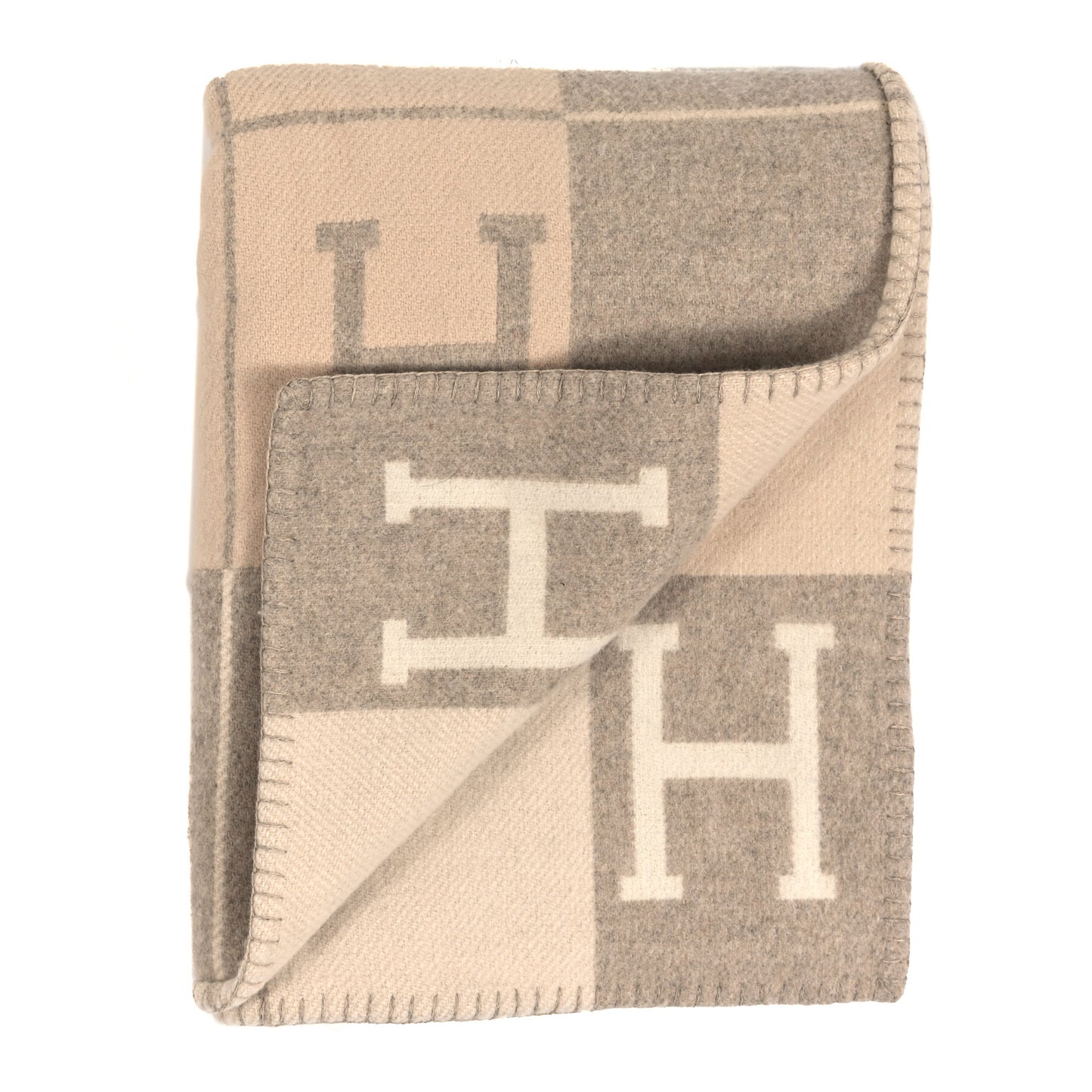 Wool Cashmere Avalon III Blanket Coco Camomille