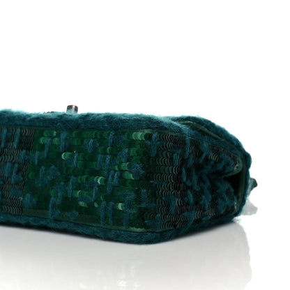 Chanel Tweed Braid Sequin Mini Flap Green 9 of 9