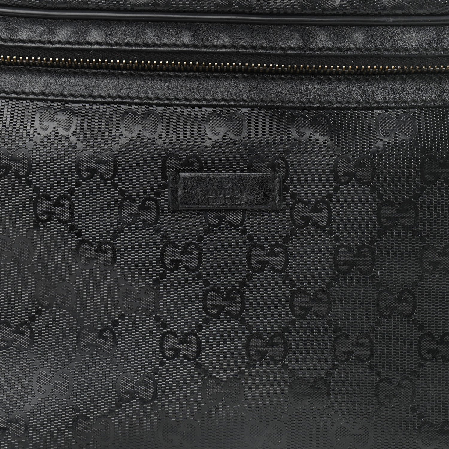 Gucci Imprime Monogram Belt Bag Black 8 of 11