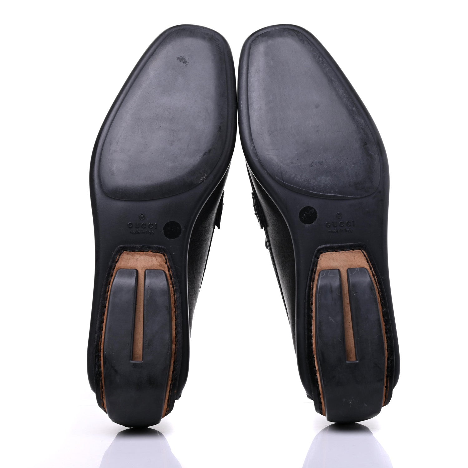Gucci Calfskin Mens Horsebit Driver Loafers 7.5 Black 5 of 17
