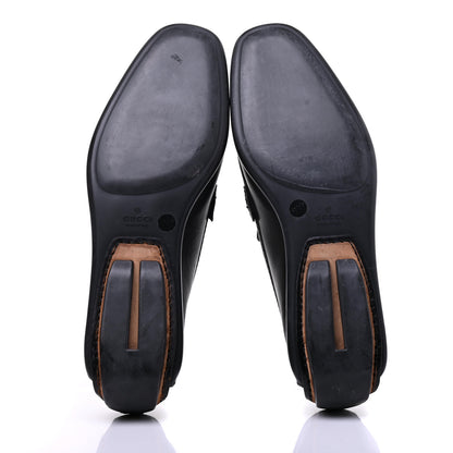 Gucci Calfskin Mens Horsebit Driver Loafers 7.5 Black 5 of 17