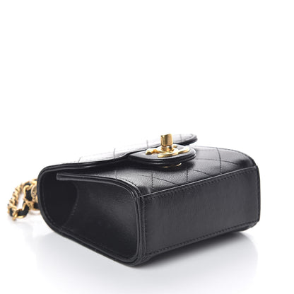 Chanel Goatskin Chic Pearls Clutch On Chain Black 4 of 8