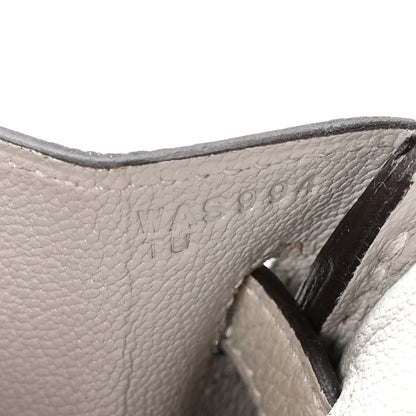 Hermes Togo Horseshoe Birkin 25 Etain Gris Perle 7 of 10