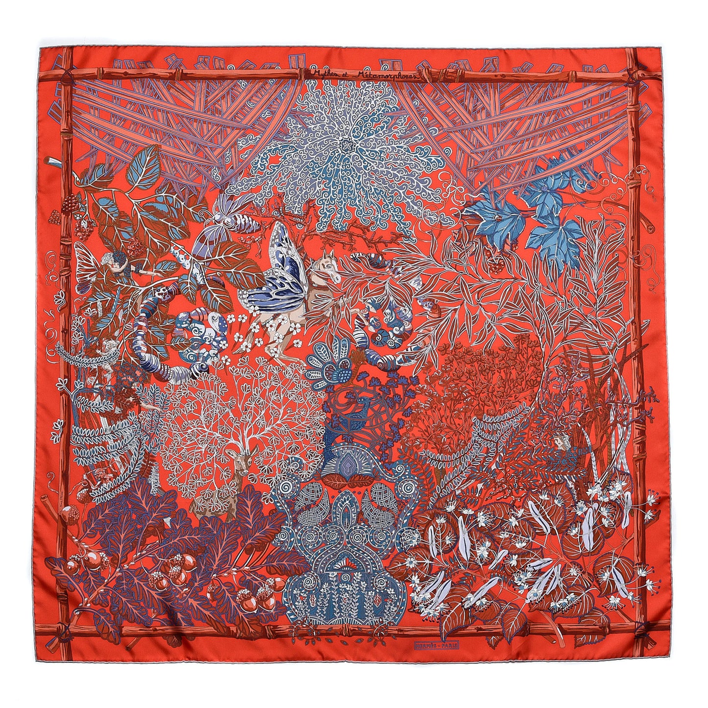 Silk Printed Mythes et Metamorphoses Scarf 90