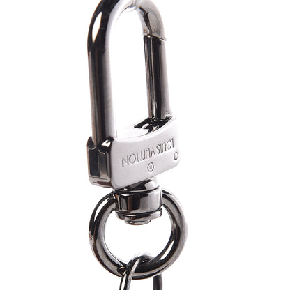Louis Vuitton Metallic Monogram LV Bag Charm Key Holder Silver 5 of 6