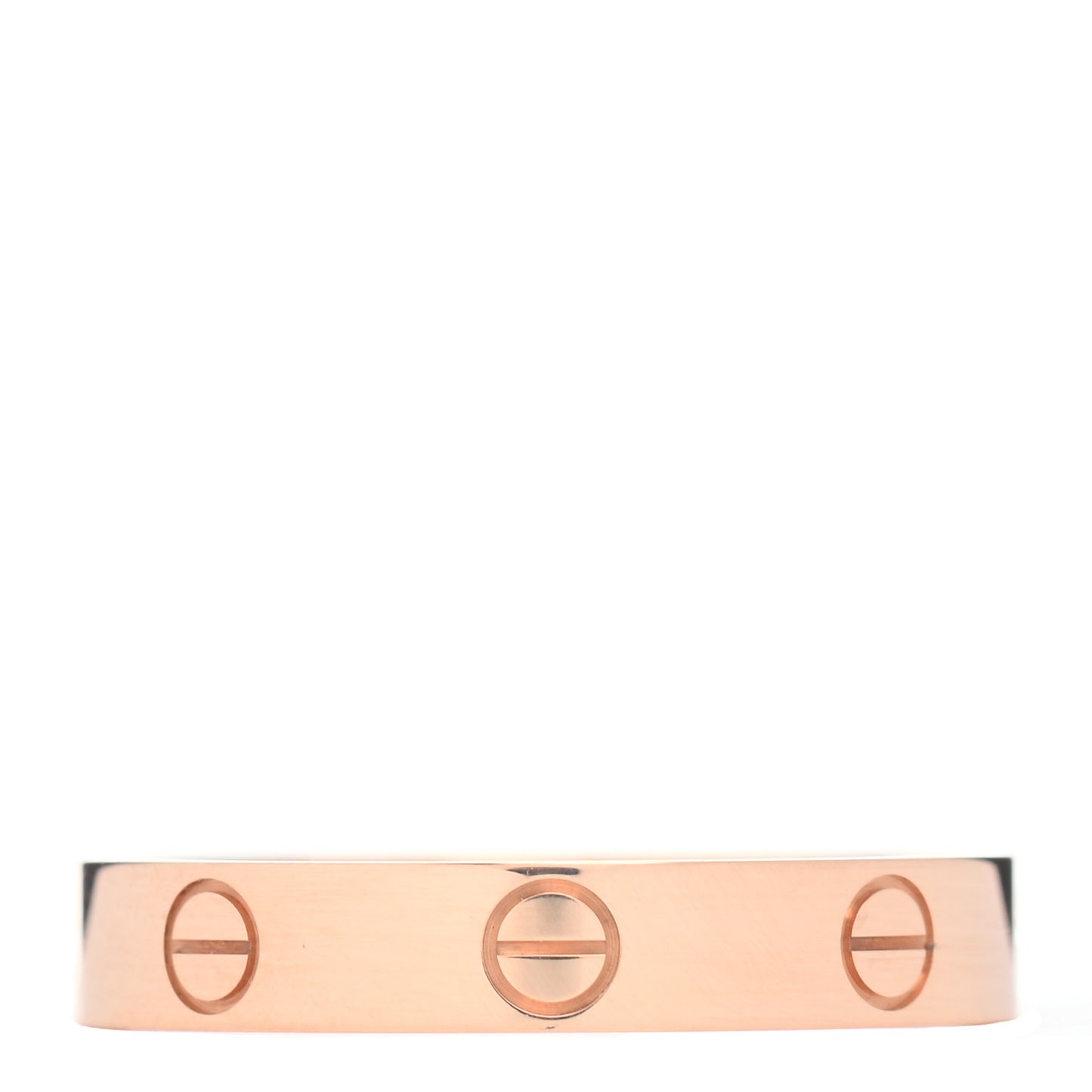 18K Pink Gold 3.5mm LOVE Wedding Band Ring 57 8