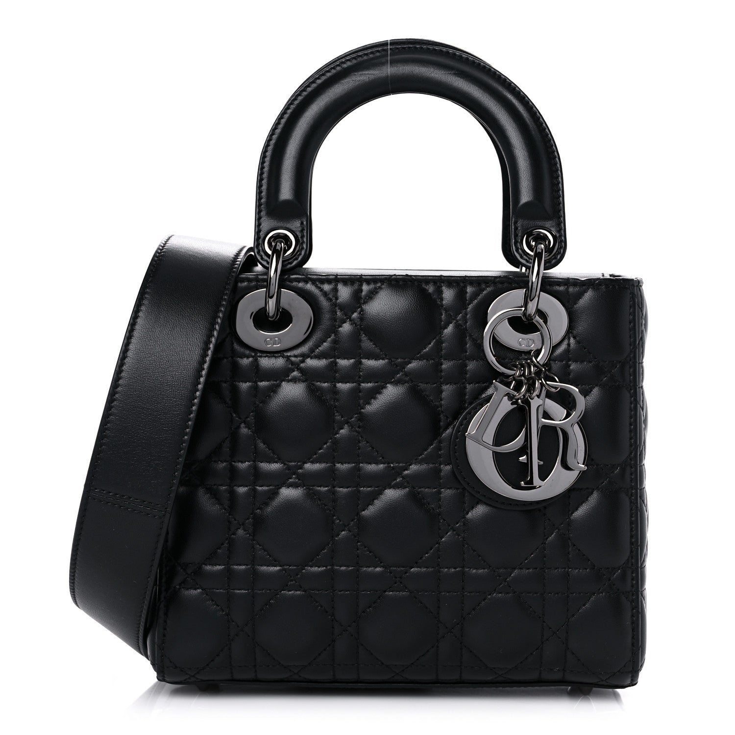 Christian Dior Lambskin Cannage Small My ABCDior Lady Dior Black 1 of 10