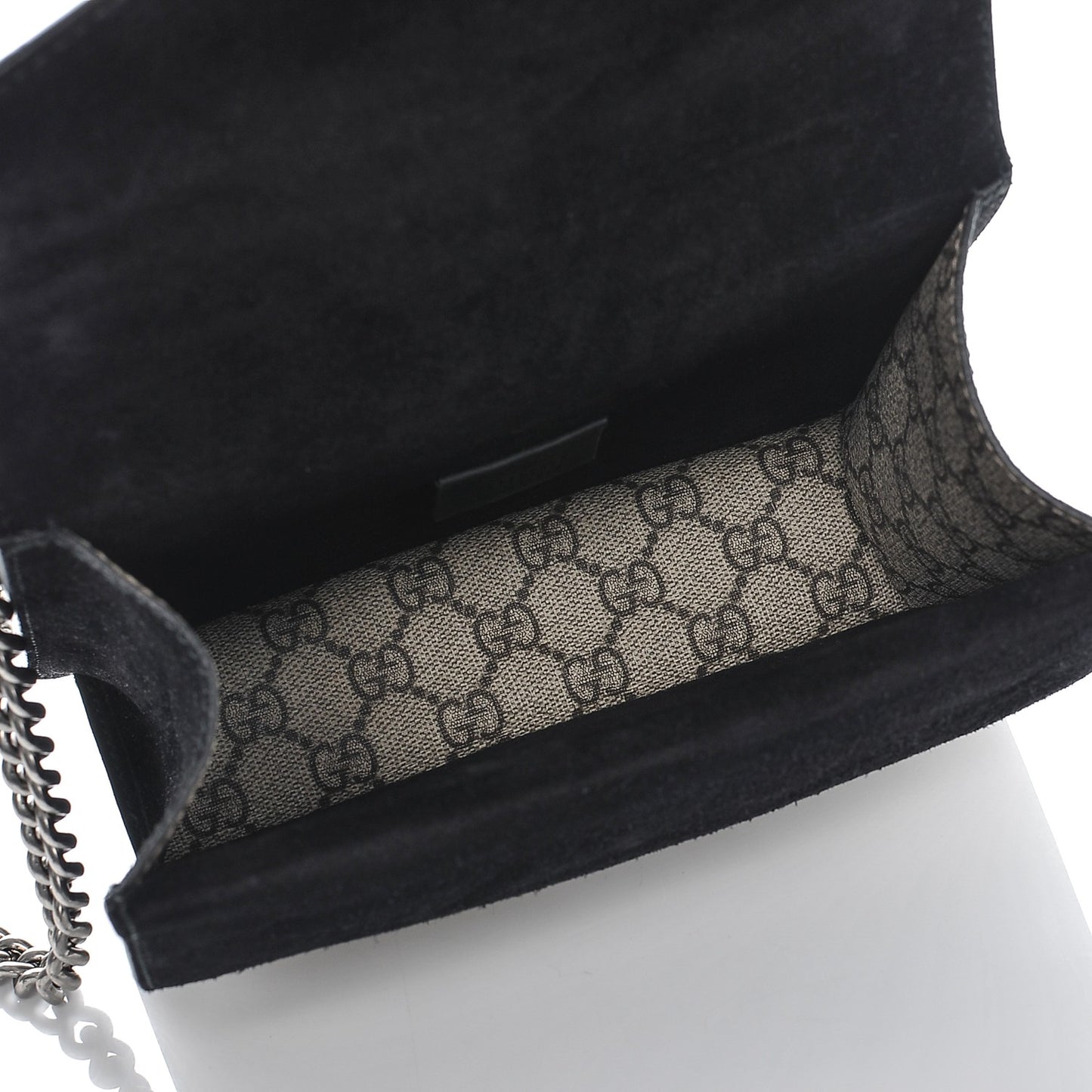 GG Supreme Monogram Mini Dionysus Shoulder Bag Black