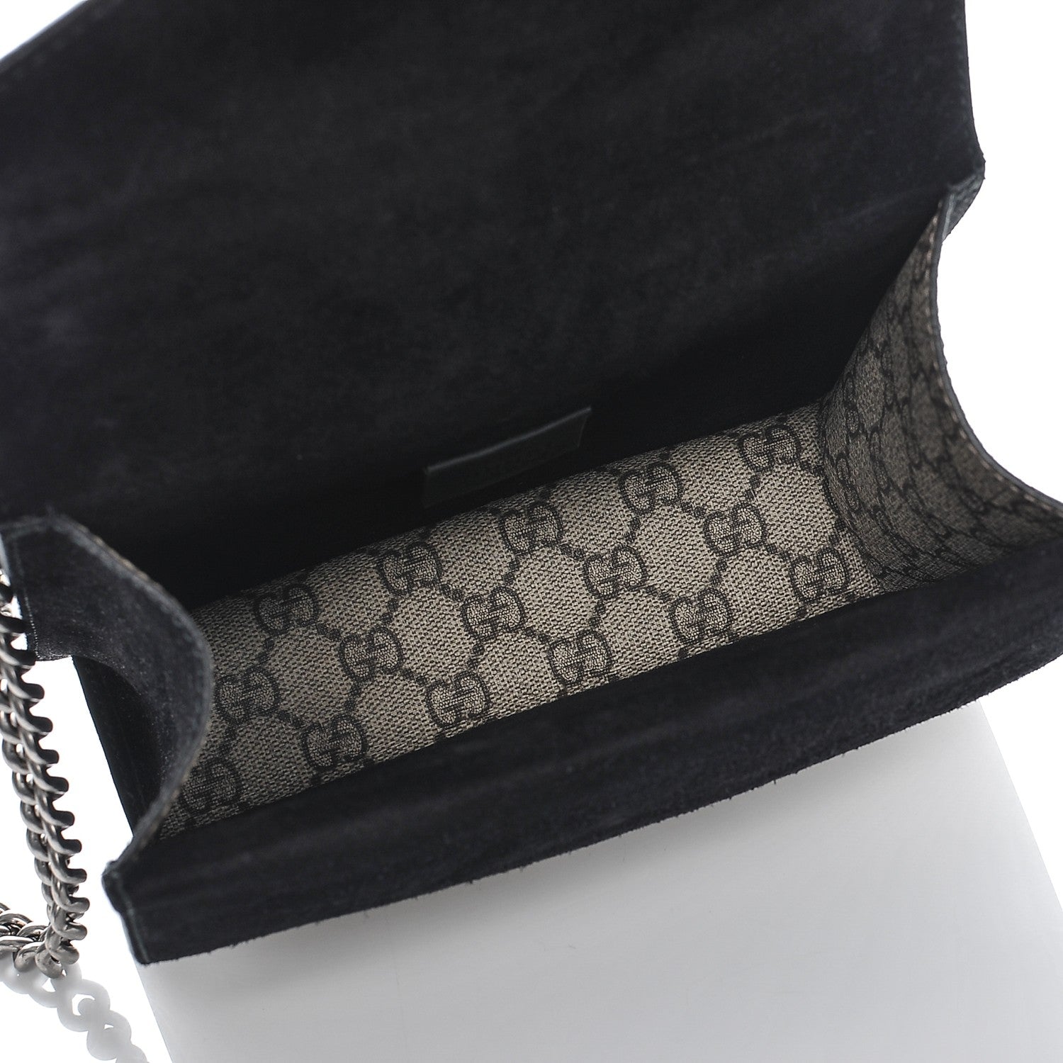 Gucci GG Supreme Monogram Mini Dionysus Shoulder Bag Black 5 of 6