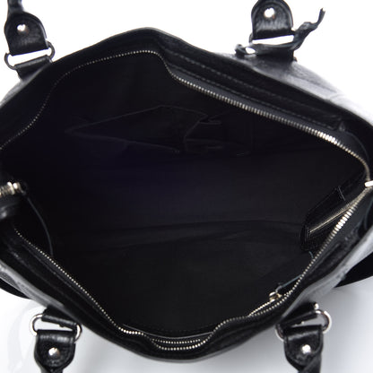 Balenciaga Chevre Silver Metallic Edge Hardware City Black 6 of 10