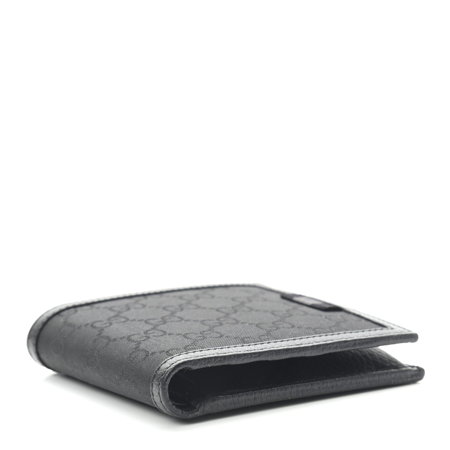 Nylon Monogram Bi-Fold Wallet Black
