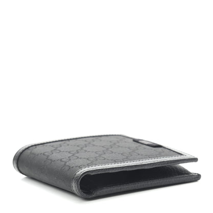 Gucci Nylon Monogram Bi-Fold Wallet Black 4 of 6