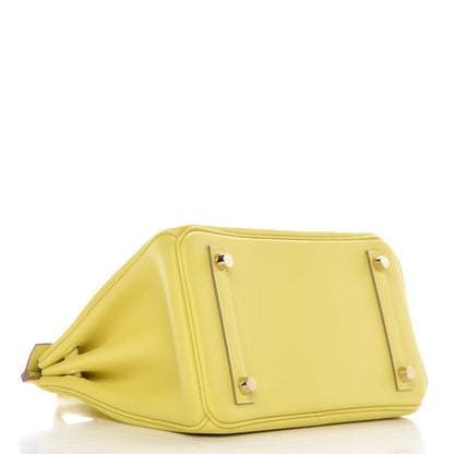 Hermes Swift Birkin 25 Lime 6 of 32