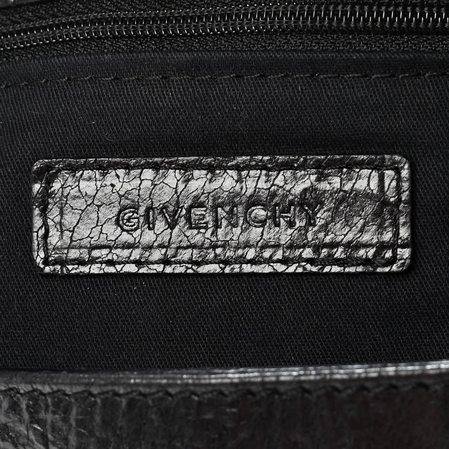 Givenchy Crinkled Patent Envelope Folded Clutch Black 7 of 13