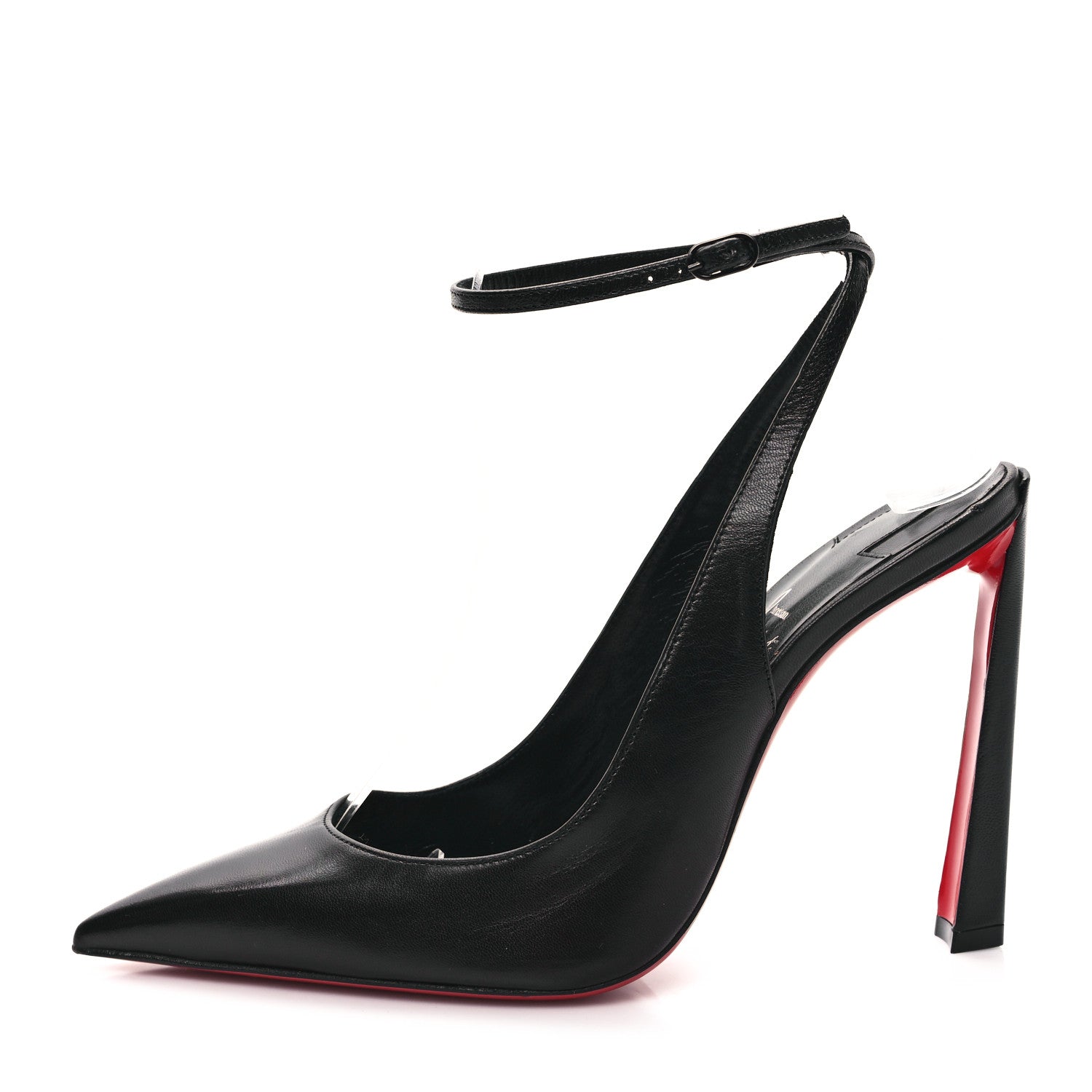 Christian Louboutin Calfskin Condora Sling 100 Pumps 37 Black 1 of 8