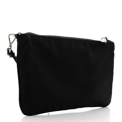 Prada Tessuto Nylon Saffiano Wristlet Black 3 of 6