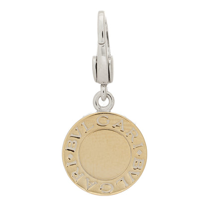 Bulgari 18K White Gold Pave Diamond BVLGARI BVLGARI Charm Pendant 3 of 4