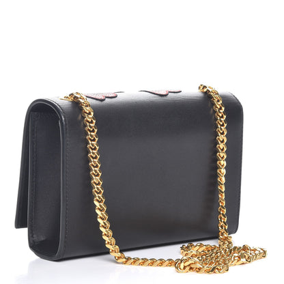 Saint Laurent Calfskin Small Monogram Kate Tassel Heart Satchel Black Rouge 2 of 8