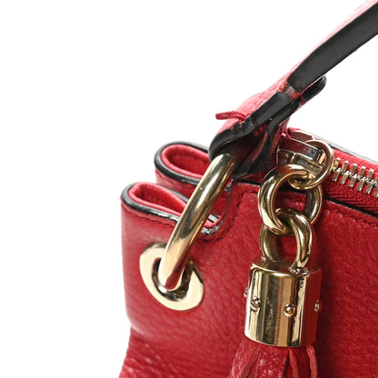 Gucci Pebbled Calfskin Large Soho Hobo Tabasco Red 13 of 15