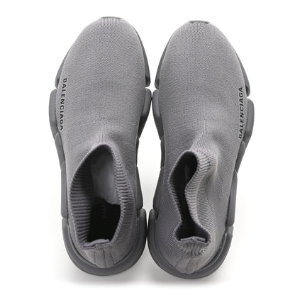 Balenciaga Technical 3D Recycled Knit Womens Speed 2.0 Sneakers 35 Monocolor Grey 2 of 10