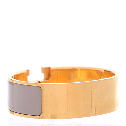 Hermes Enamel Wide Clic Clac H Bracelet GM Marron Glace 4 of 13