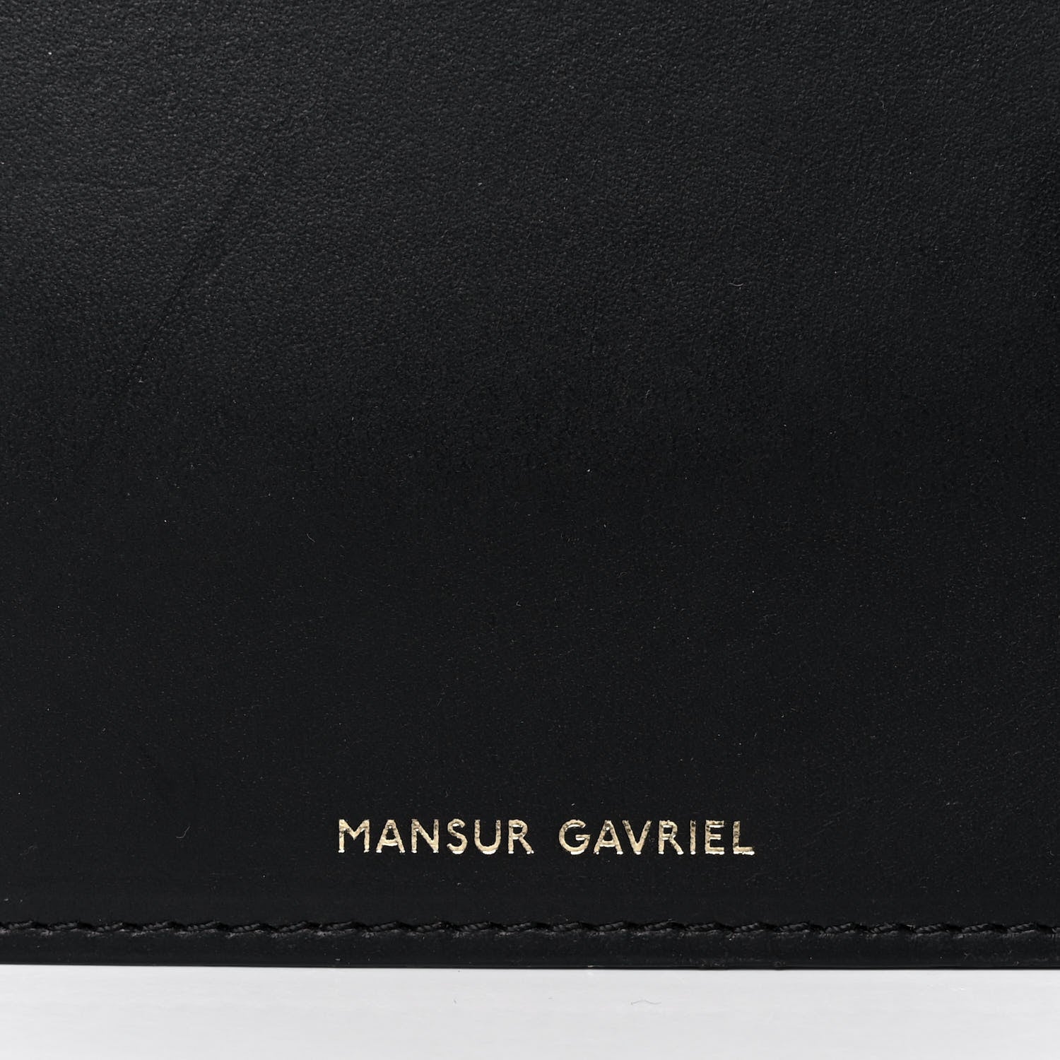 Mansur Gavriel Vegetable Tanned Calfskin Bucket Bag Black Marina 6 of 13