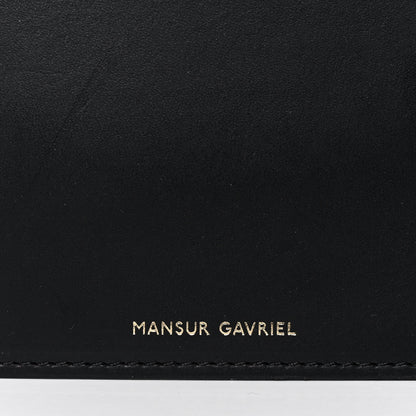 Mansur Gavriel Vegetable Tanned Calfskin Bucket Bag Black Marina 6 of 13