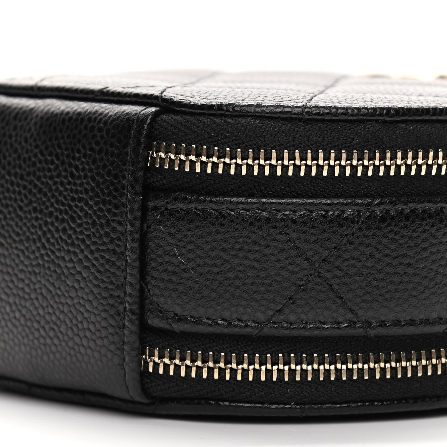 Chanel Caviar Quilted Round Handle With Care Vanity With Chain Black 12 of 14