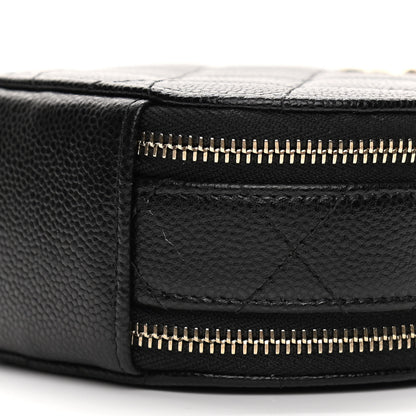 Chanel Caviar Quilted Round Handle With Care Vanity With Chain Black 12 of 14