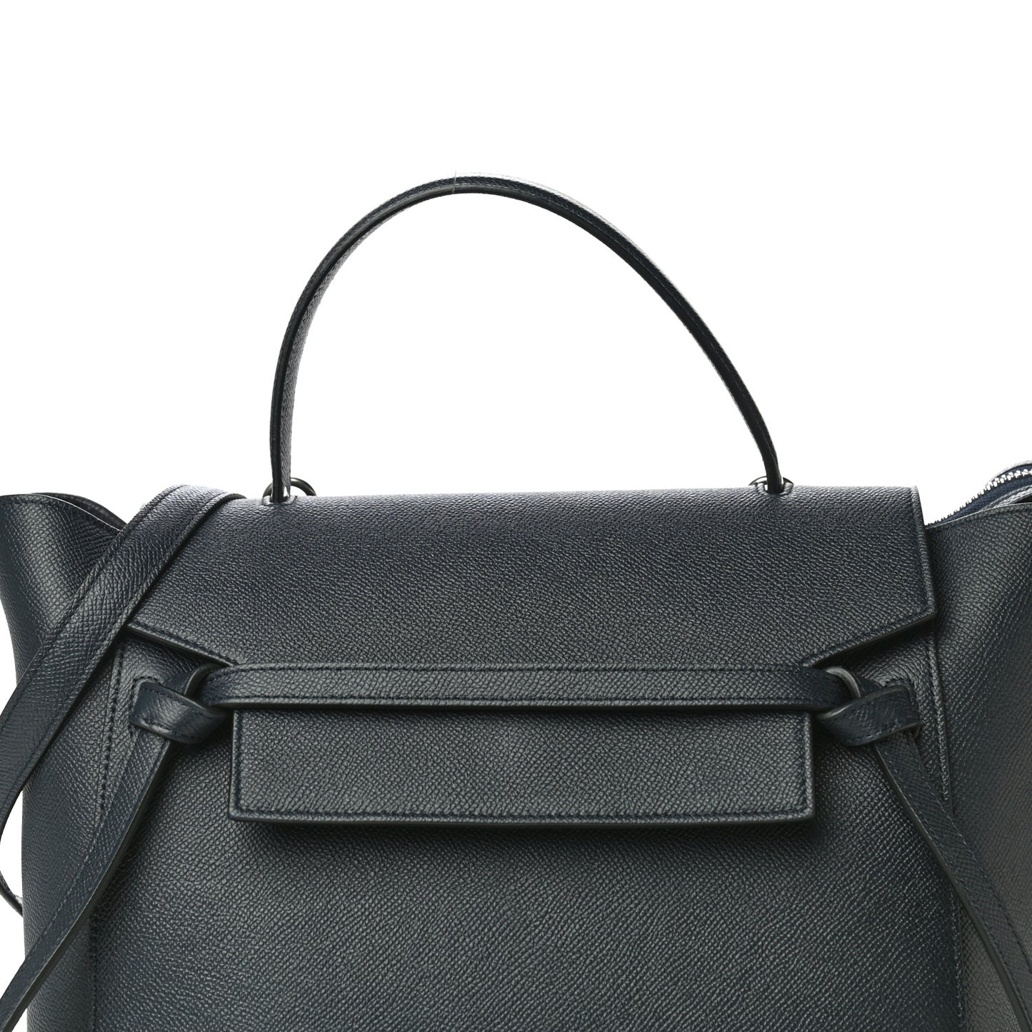 Grained Calfskin Mini Belt Bag Navy