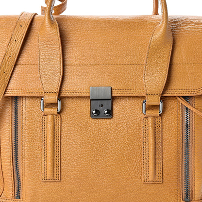 3.1 Phillip Lim 3.1 Leather Large Pashli Satchel Amber 7 of 10