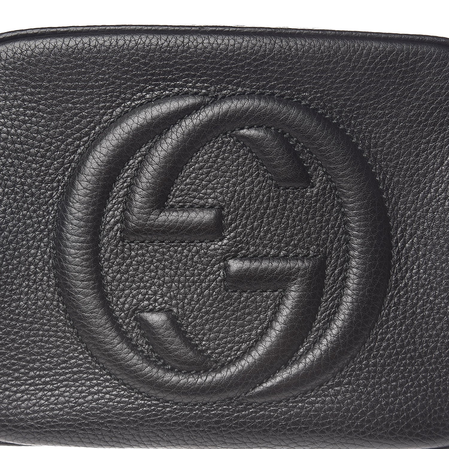 Gucci Pebbled Calfskin Small Soho Disco Bag Black 10 of 11