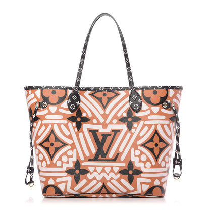 Louis Vuitton Monogram Giant Crafty Neverfull MM Creme Caramel 1 of 9