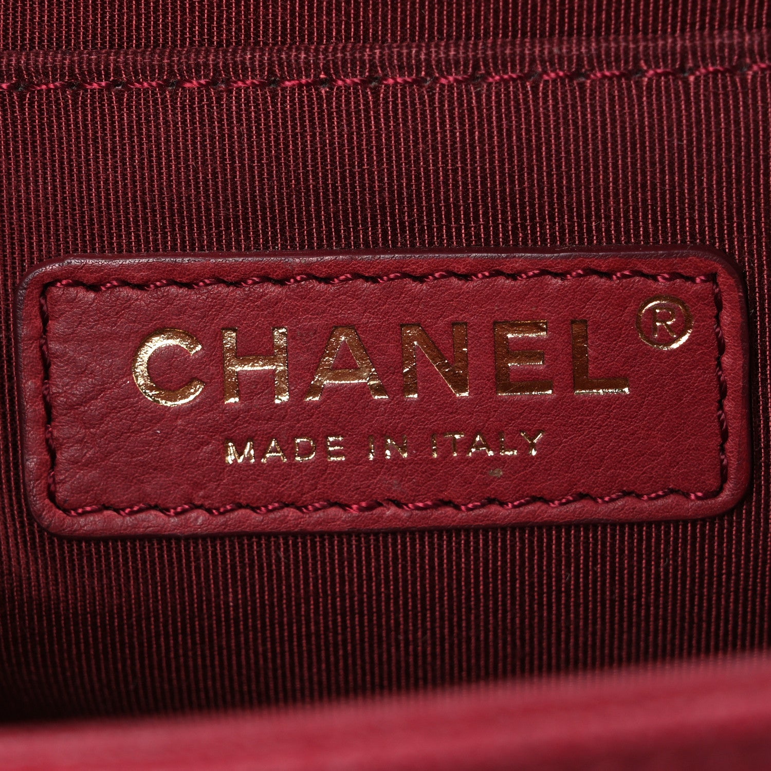 Chanel Caviar Quilted Medium Boy Flap Dark Red 6 of 10