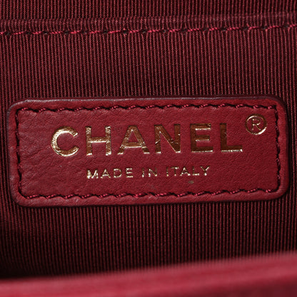 Chanel Caviar Quilted Medium Boy Flap Dark Red 6 of 10