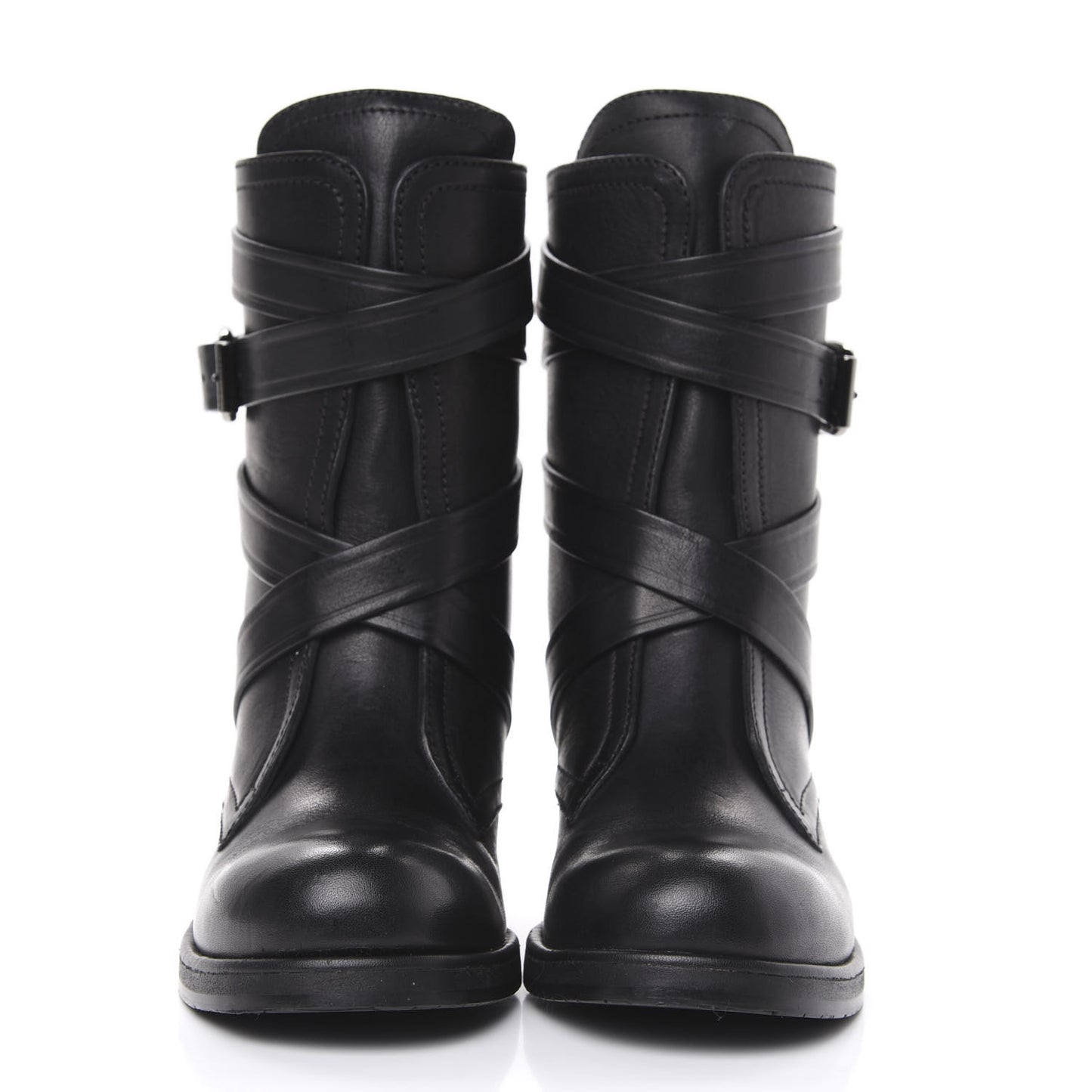 Grainy Calfskin Dalston Boots 35.5 Black