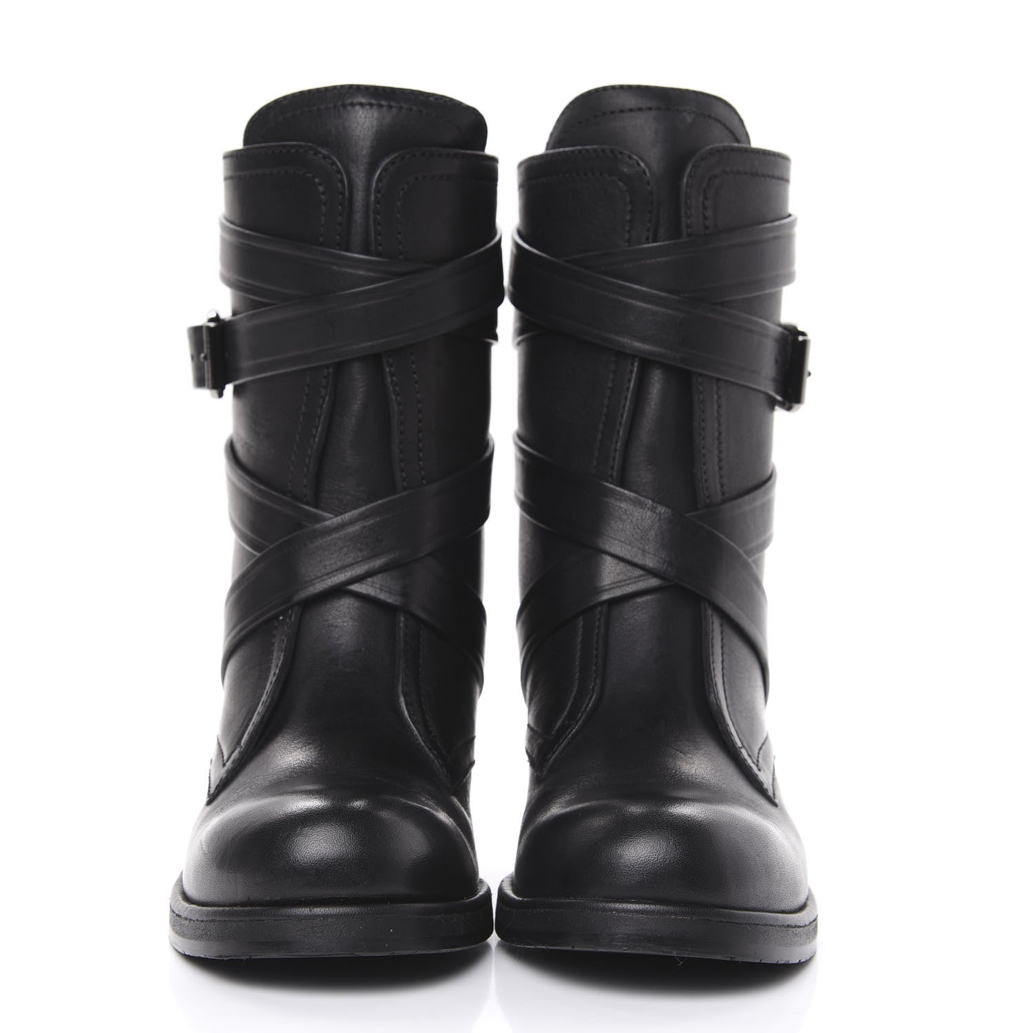 Jimmy Choo Grainy Calfskin Dalston Boots 35.5 Black 2 of 10