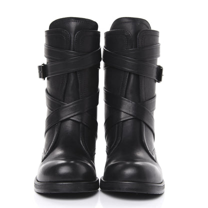 Jimmy Choo Grainy Calfskin Dalston Boots 35.5 Black 2 of 10