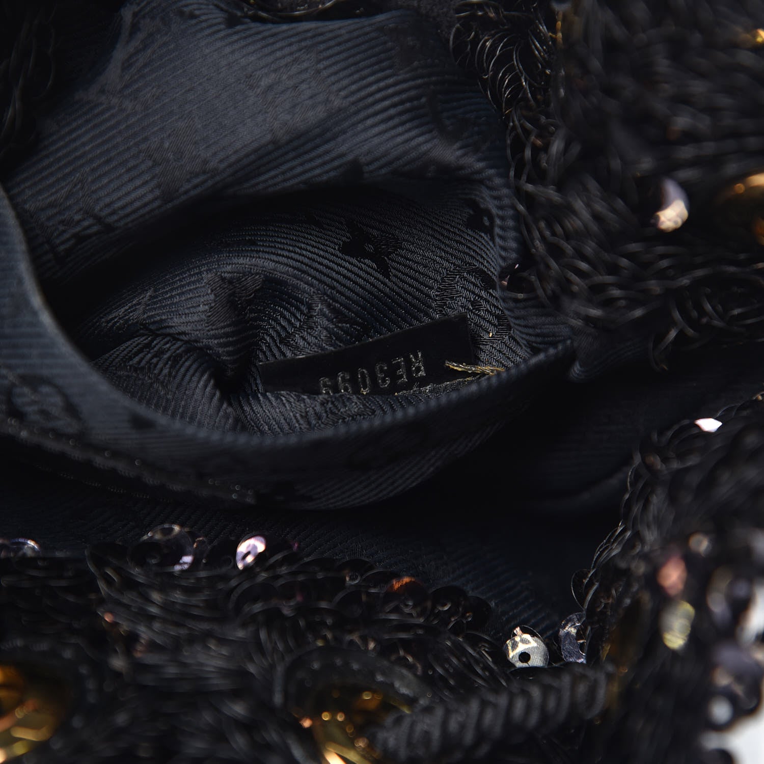 Louis Vuitton Sequin Mini Noe Rococo Black 7 of 9