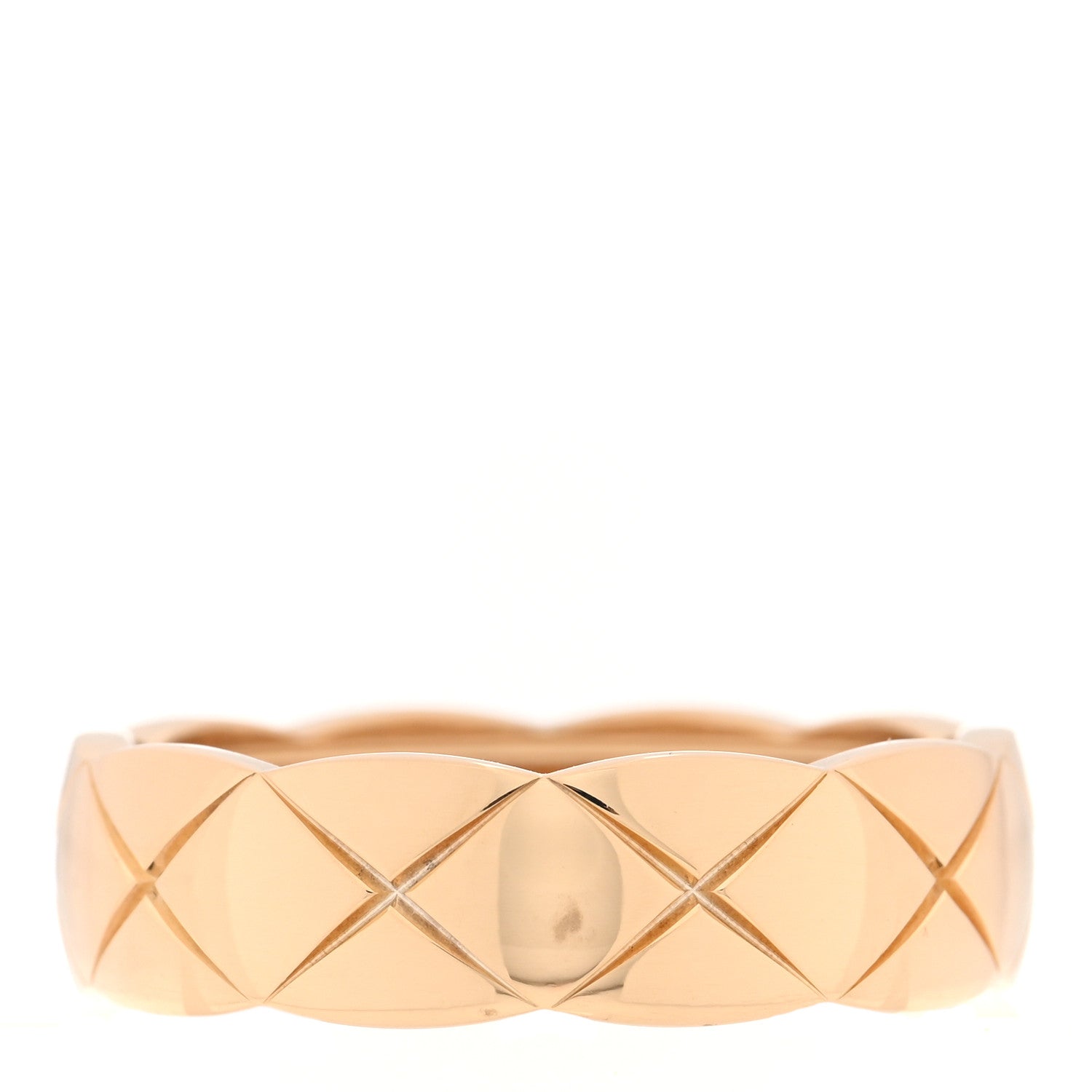 Chanel 18K Yellow Gold Small Coco Crush Ring 64 10.75 1 of 5