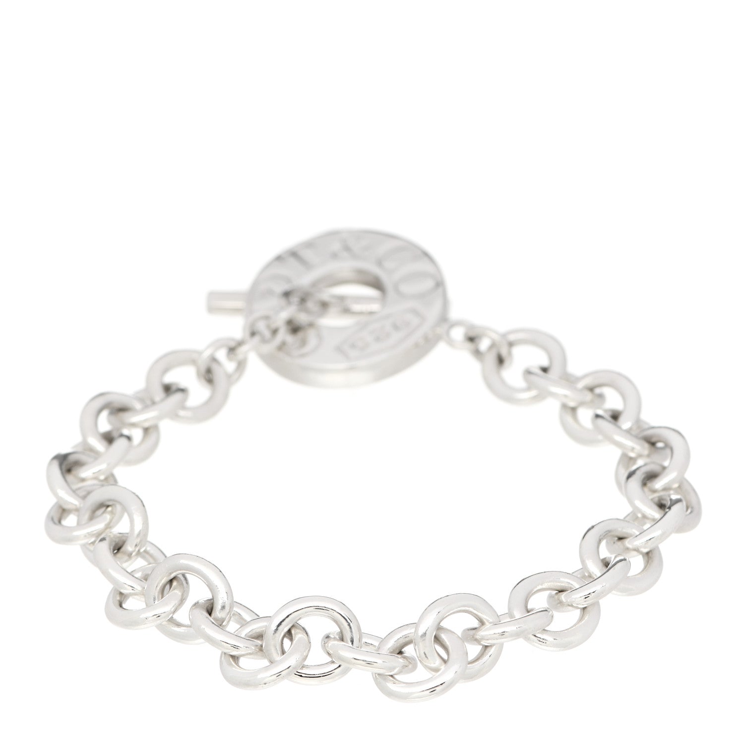 Tiffany Sterling Silver 1837 Toggle Bracelet 2 of 3