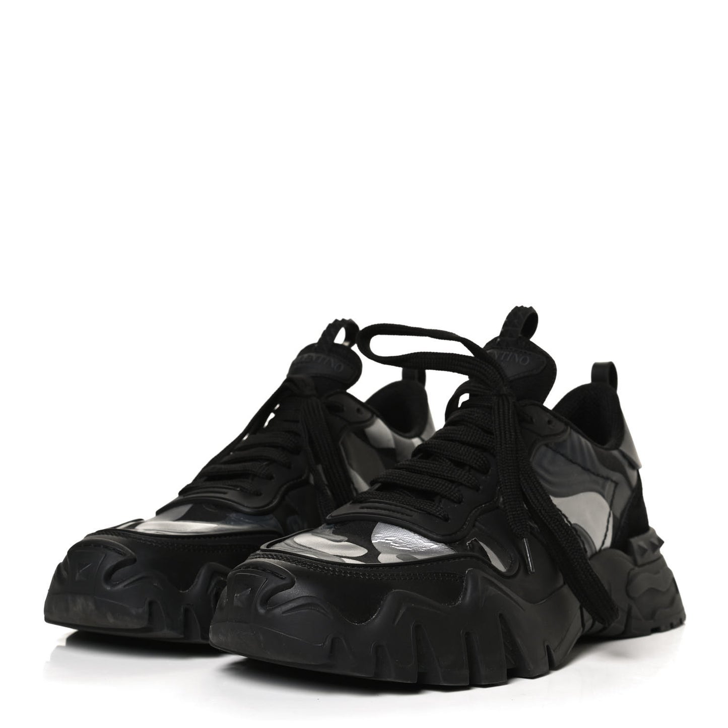 Nappa Suede Camouflage Womens Rockrunner Plus High Frequency Sneakers 41 Black