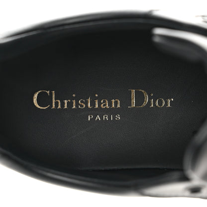 Christian Dior Calfskin Suede Logo Sneakers 36 Black 7 of 9