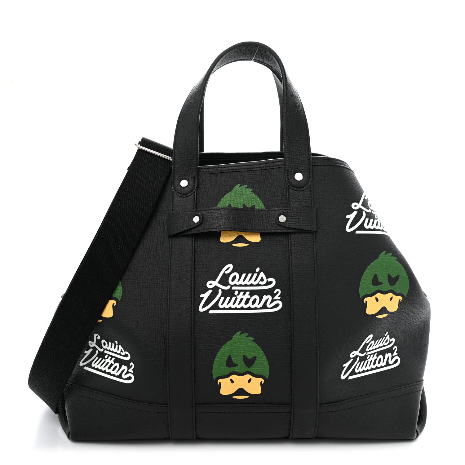 Louis Vuitton X NIGO Taurillon Duck Trolley Tote Black 1 of 9