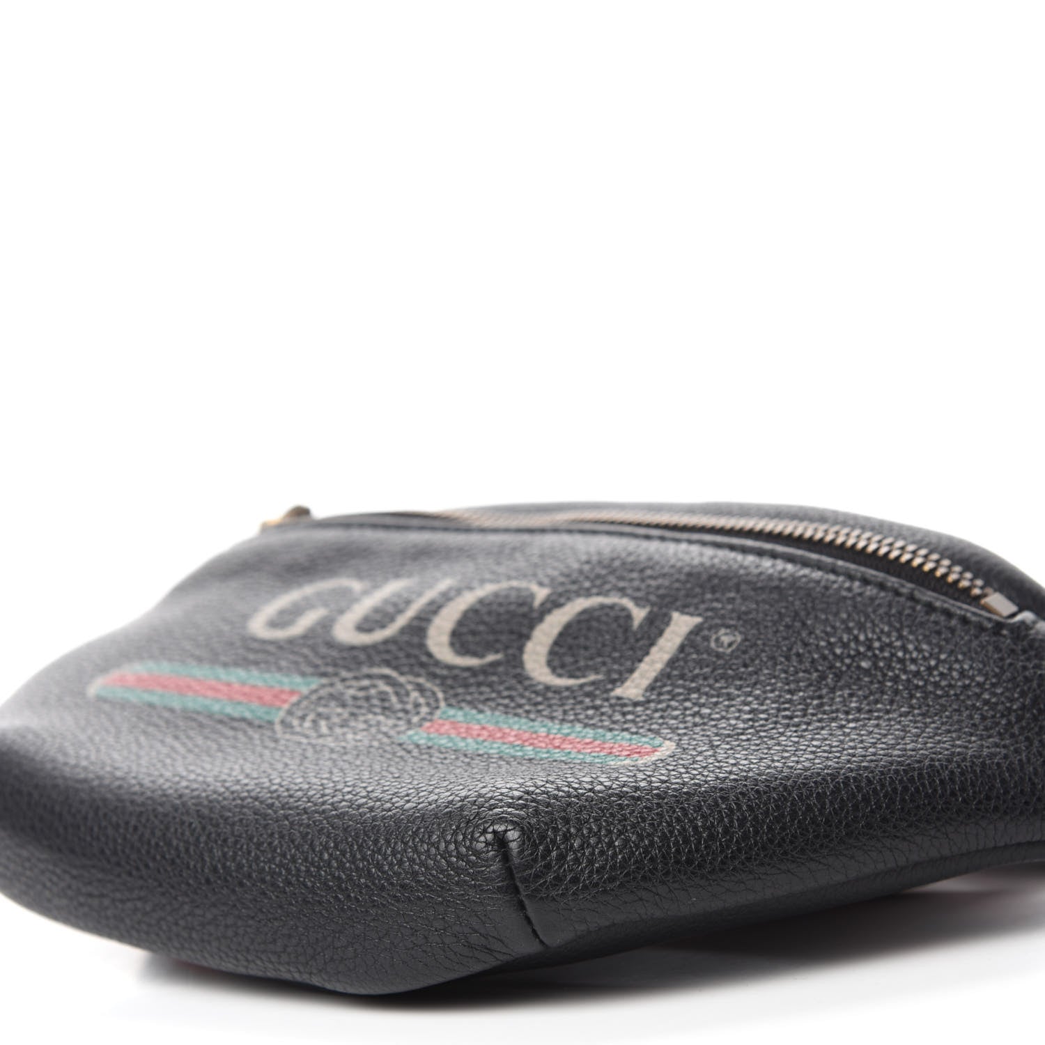 Gucci Grained Calfskin Small Logo Belt Bag Black 7 of 11