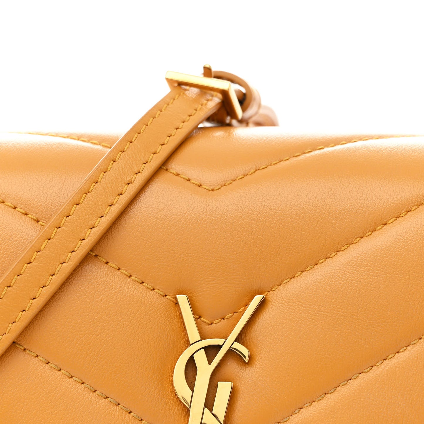 Calfskin Y Quilted Monogram Toy Loulou Crossbody Bag Cheddar