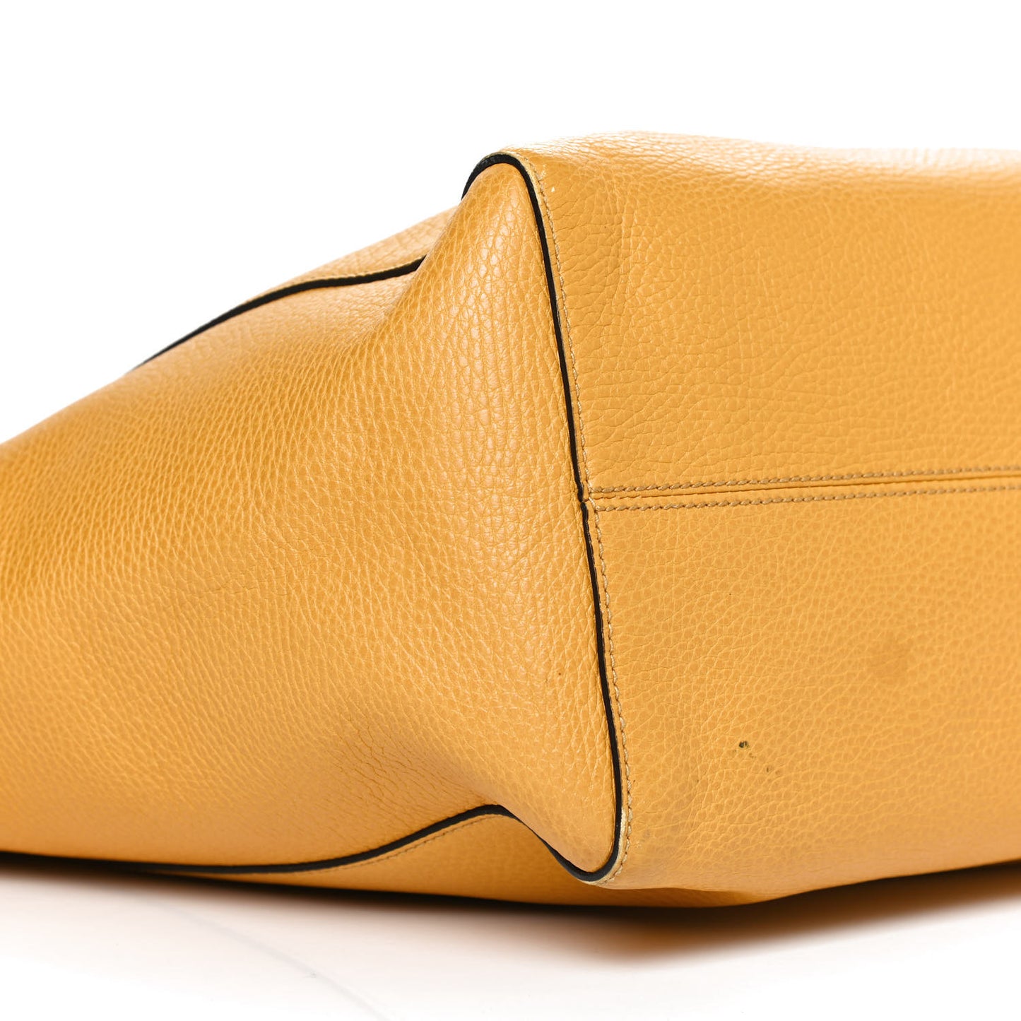 Dollar Calfskin Medium Swing Tote Yellow