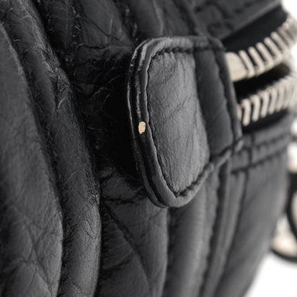 Chanel Lambskin Astrakhan Bowler Black 12 of 12