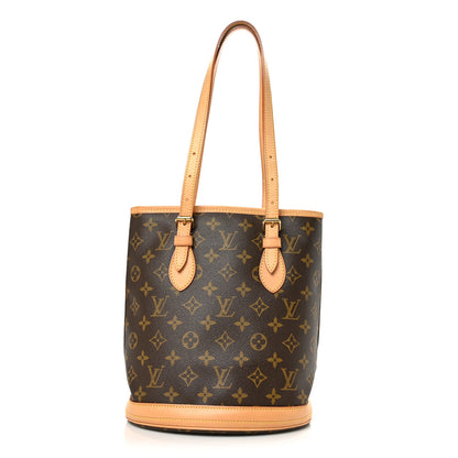 Louis Vuitton Monogram Petit Bucket 23 1 of 8