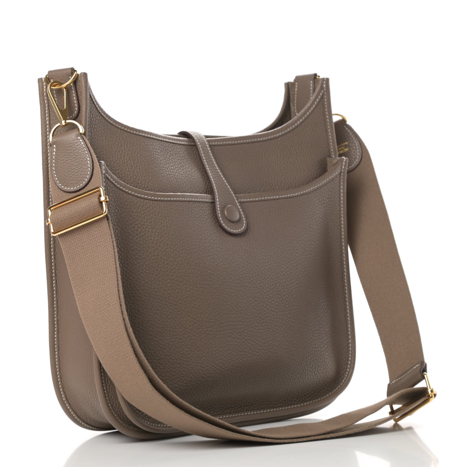 Hermes Taurillon Clemence Evelyne III PM Etoupe 2 of 10
